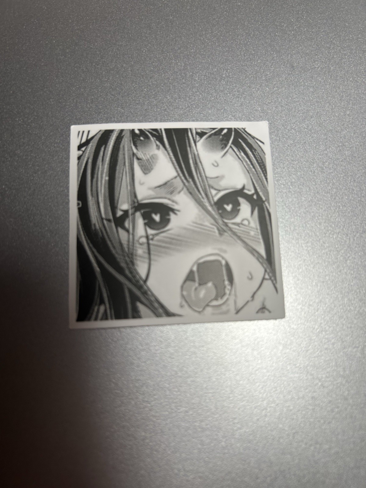 black and white waifu lewd stickers