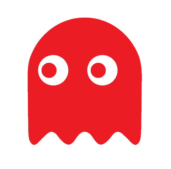 PAC MAN GHOST, PAC-MAN, Decal Sticker for Car, Laptop