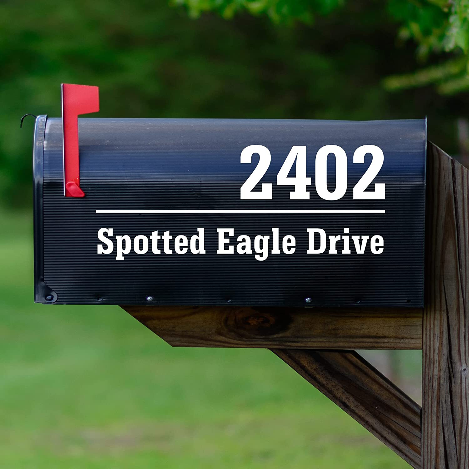 Mailbox Numbers Street Address Personalized Pair of Vinyl Decal Custom Stickers
