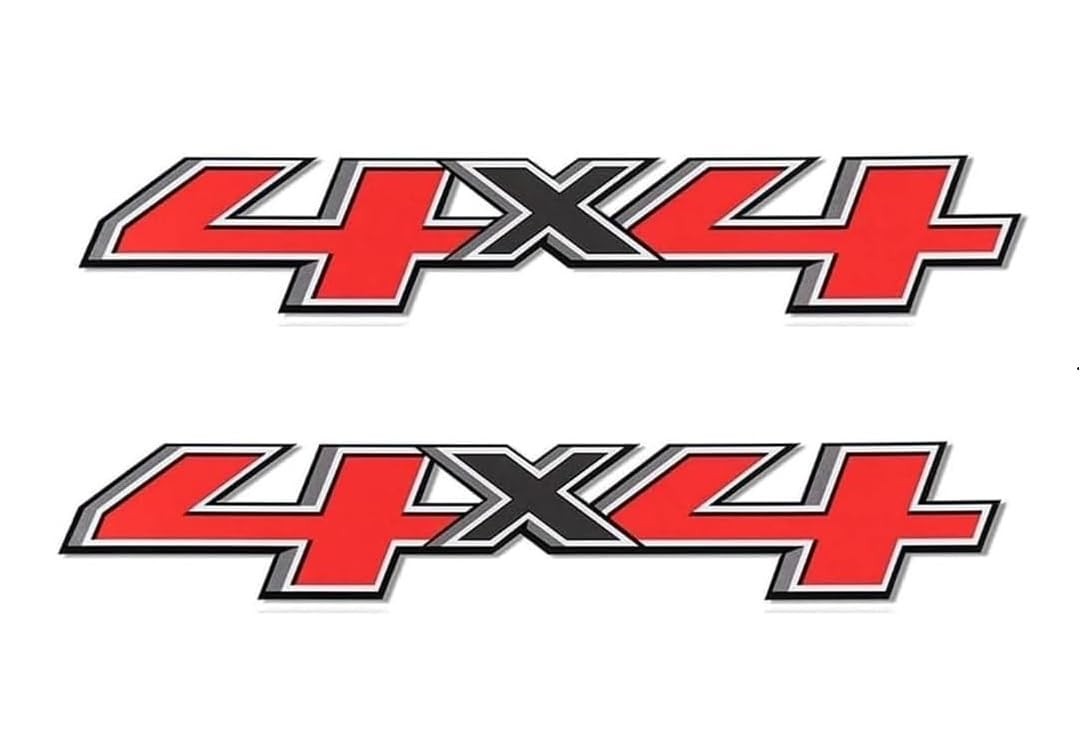 Set of 2 PCS 4×4 Decals Stickers Compatible with 2014-2018 Chevy Silverado Si…