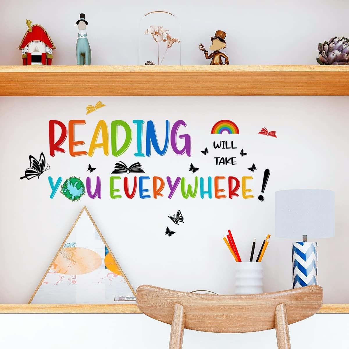 iMagitek Reading Corner Wall Stickers, Reading Will Take You Everywhere Inspi…