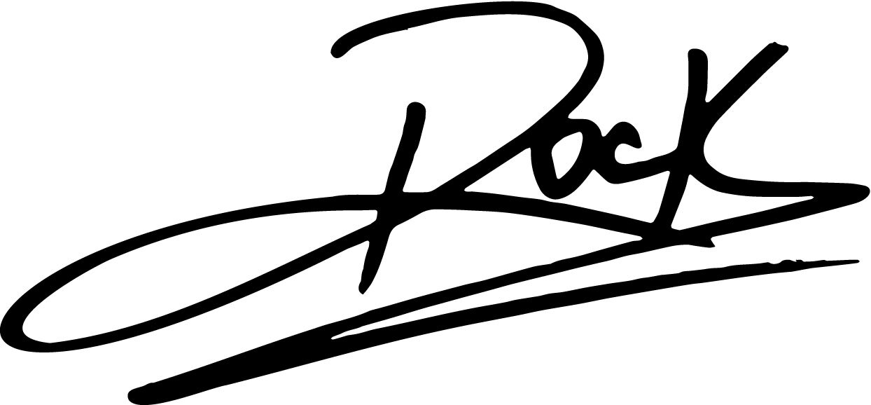 The Rock Dwayne Johnson autograph vinyl decal signature actor wrestler fast
