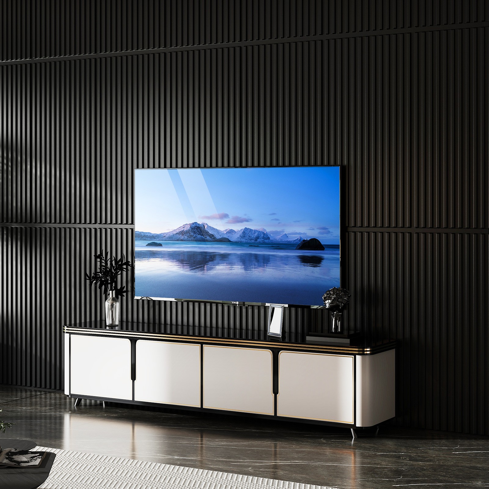 24-Pack PVC Slat Wall Panels, 3D Fluted Panels for Interior Wall Decoration