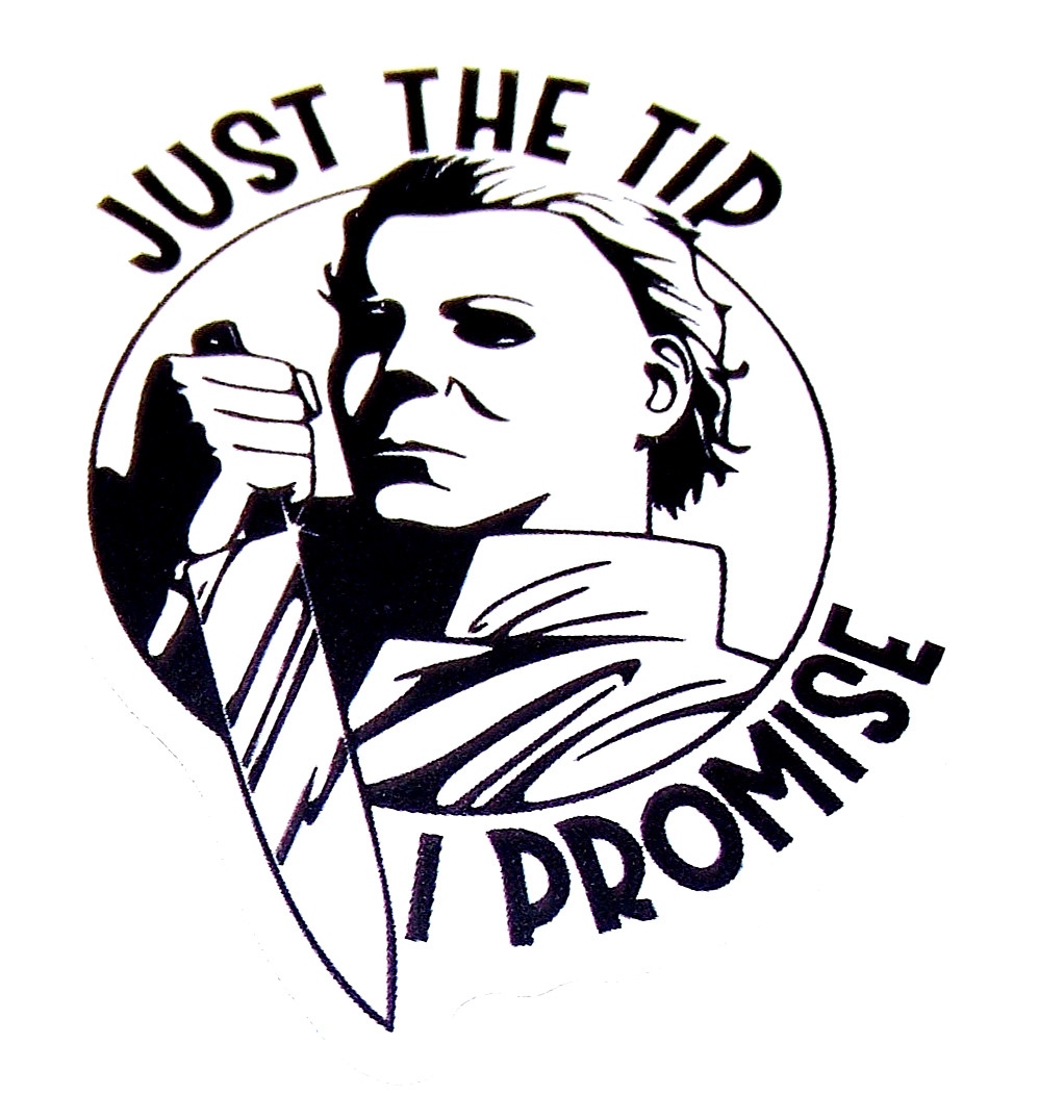 Halloween Michael Myers Cut Sticker Decal Movie Horror Film – Just the TIP