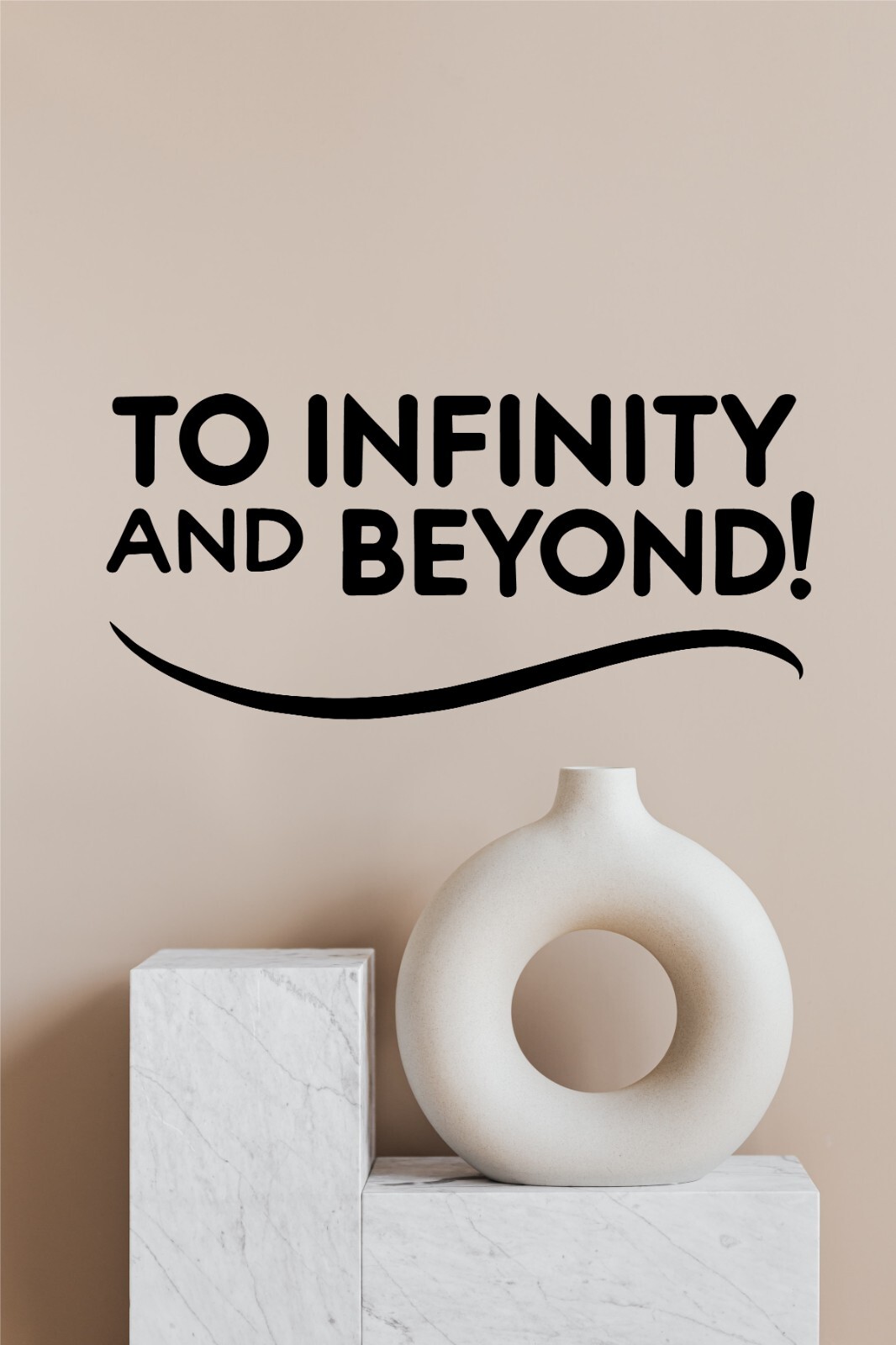 To Infinity and Beyond Wall Decal Inspirational Vinyl Sticker Home Office Décor