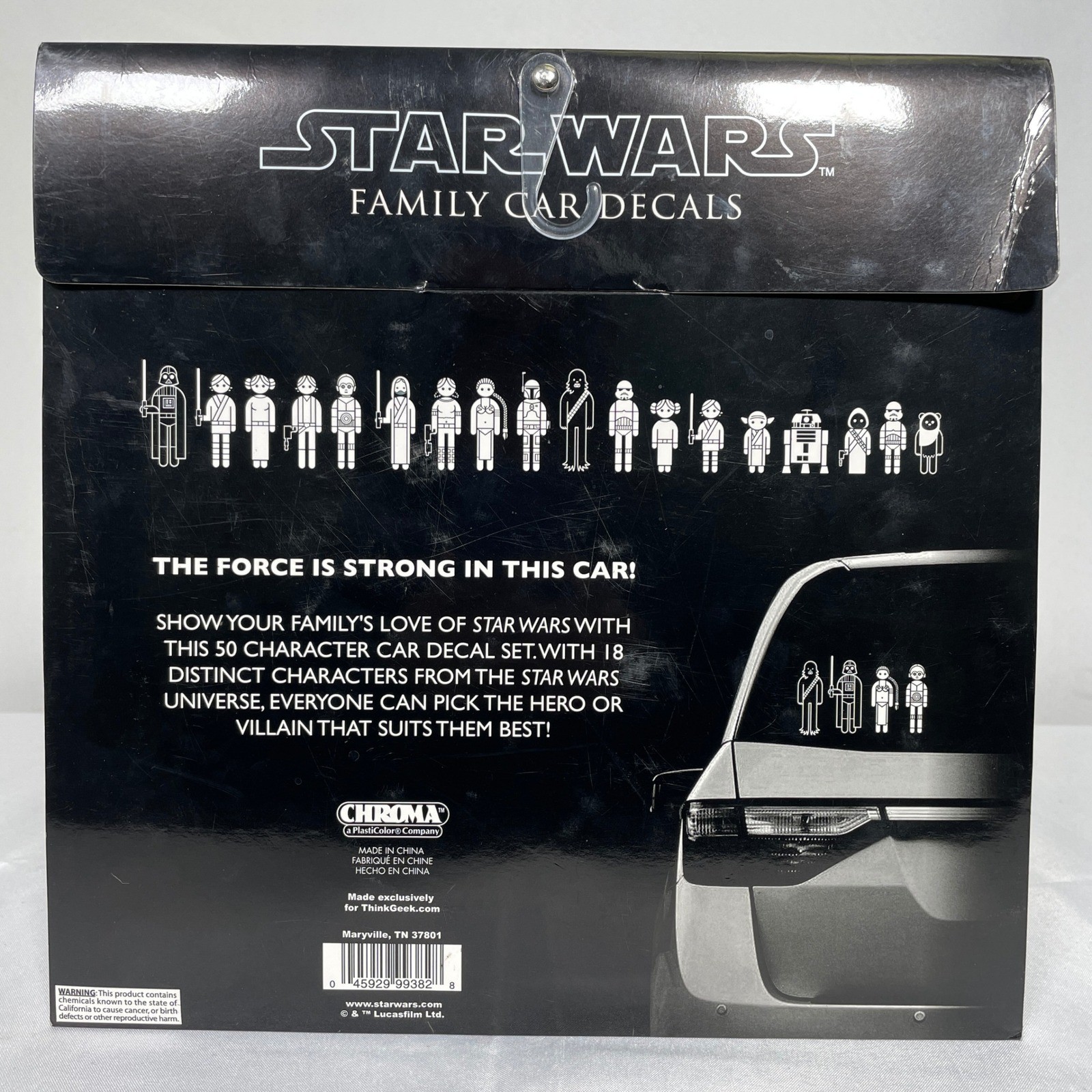 Star Wars Family Car Decals Set 50 Piece ThinkGeek Vader Yoda Chewbacca NEW