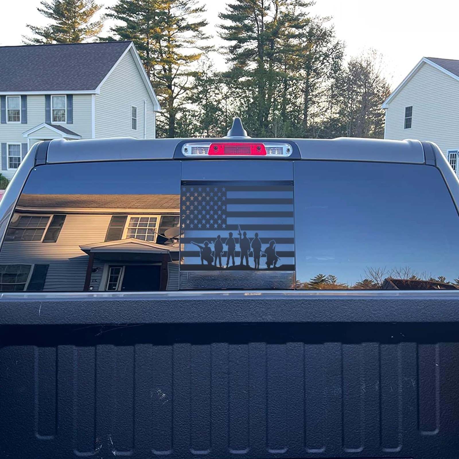 American Flag Decals for 20192025 Chevy Silverado GMC Sierra Rear Window