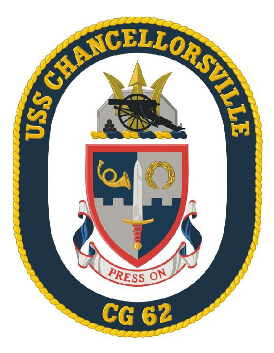 USS Chancellorsville Armed Forces Sticker Decal M165