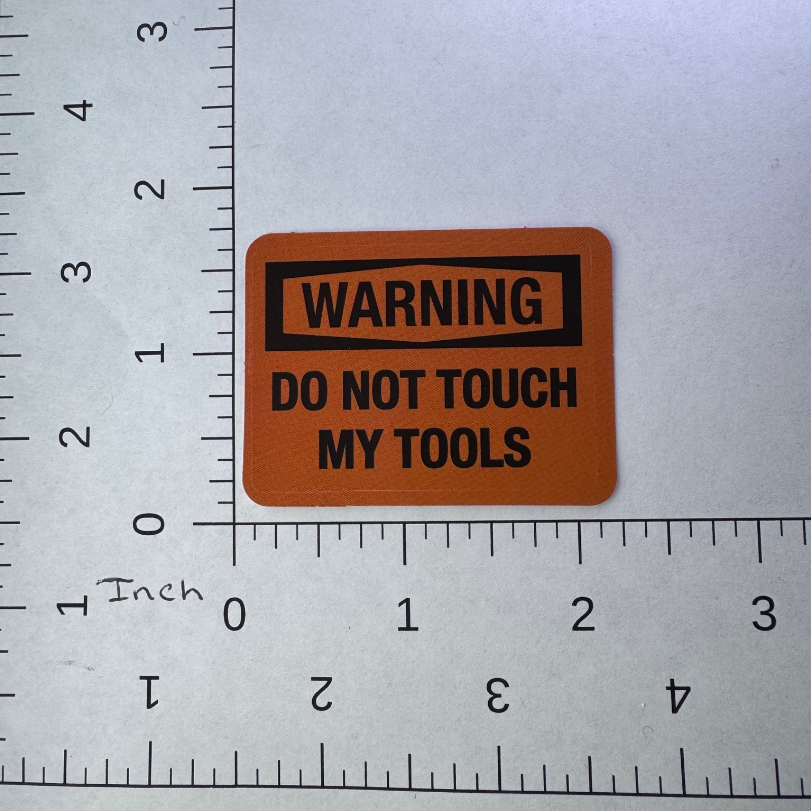 Warning DO Not Touch My Tools Sticker – Water Bottle Phone Laptop Skateboard
