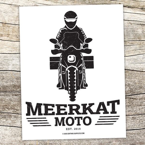 Meerkat Moto Rectangle Sticker – ADV Rider