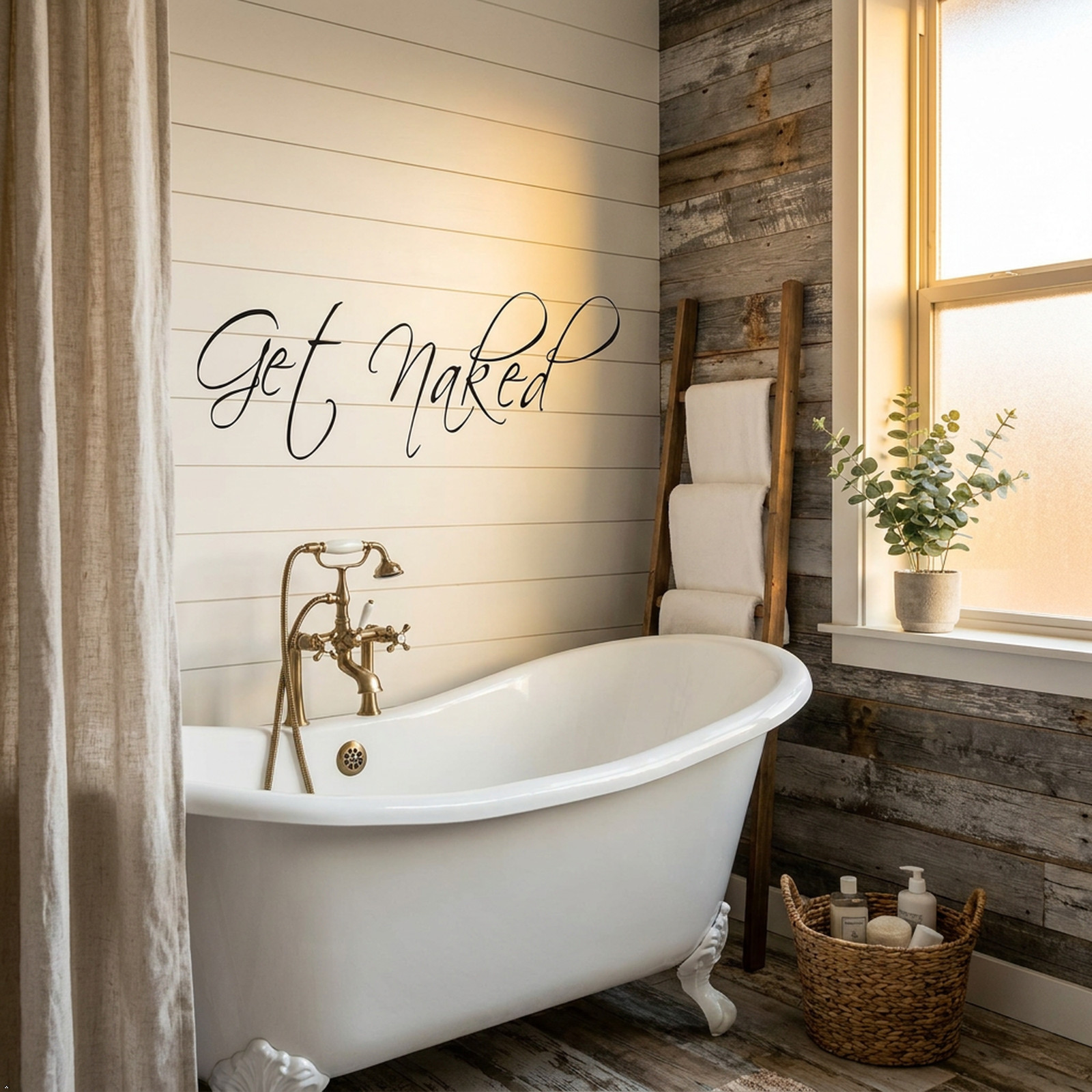Get Naked Wall Decal Vinyl Bathroom Wall Art Sticker Wall Decals Home Art Decor