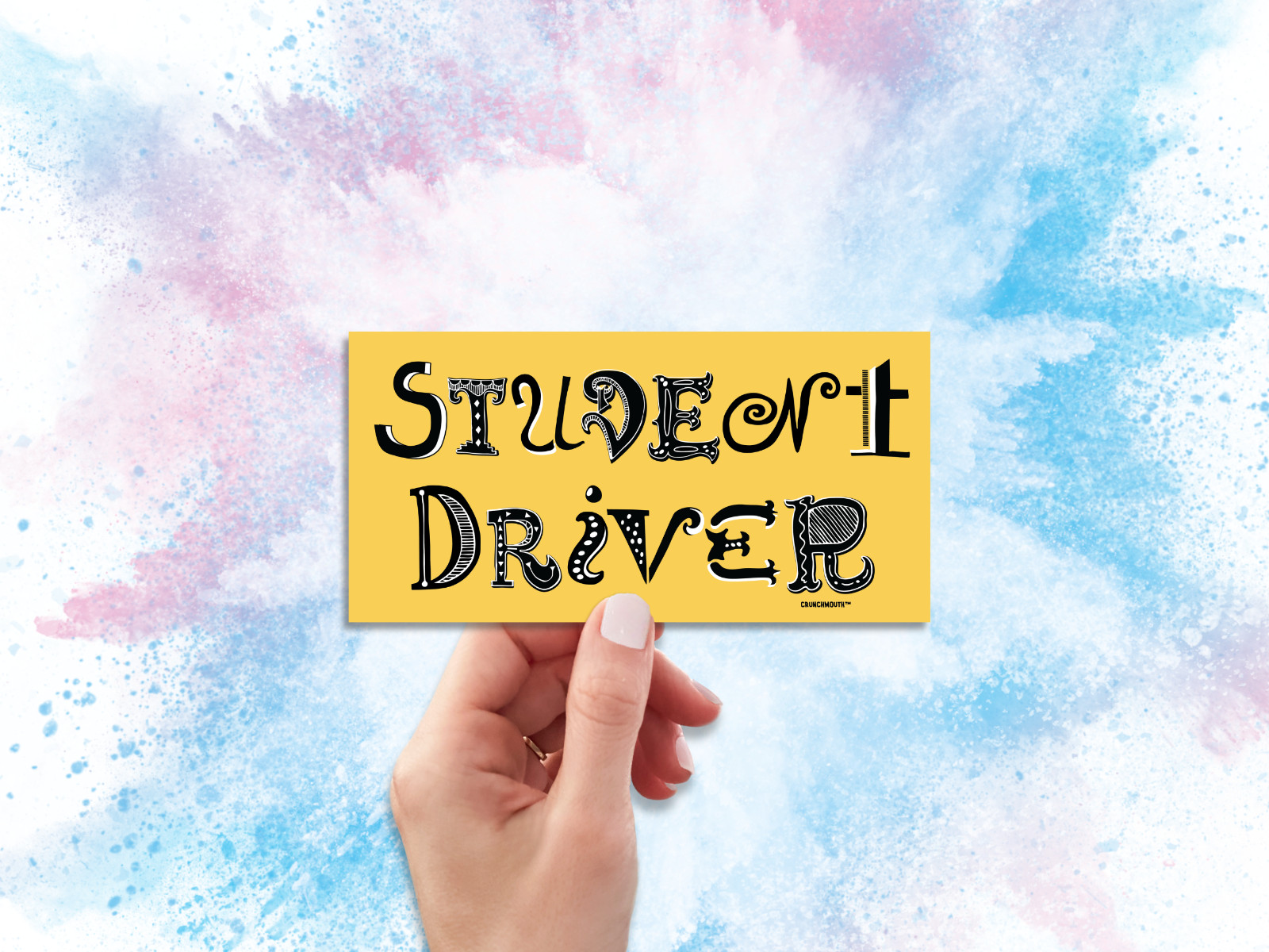 Student Driver Bumper Magnet, Caution New Driver, Driving School Learning Permit