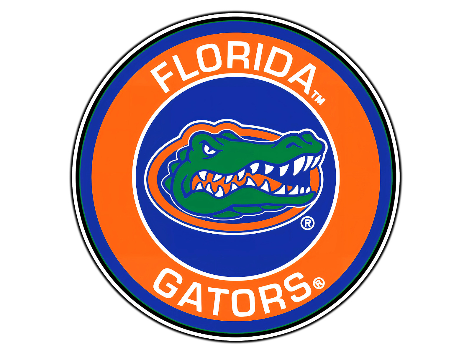 Florida Gators Emblem Logo College Sticker Waterproof Vinyl Decal Die-Cut Car