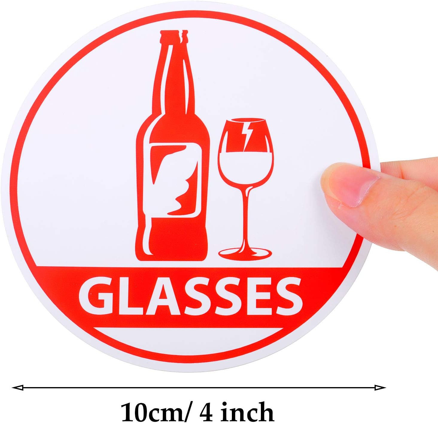 6 Pieces Recycle Sticker Decal for Trash Can, Re-Adjustable Waterproof Bin Label