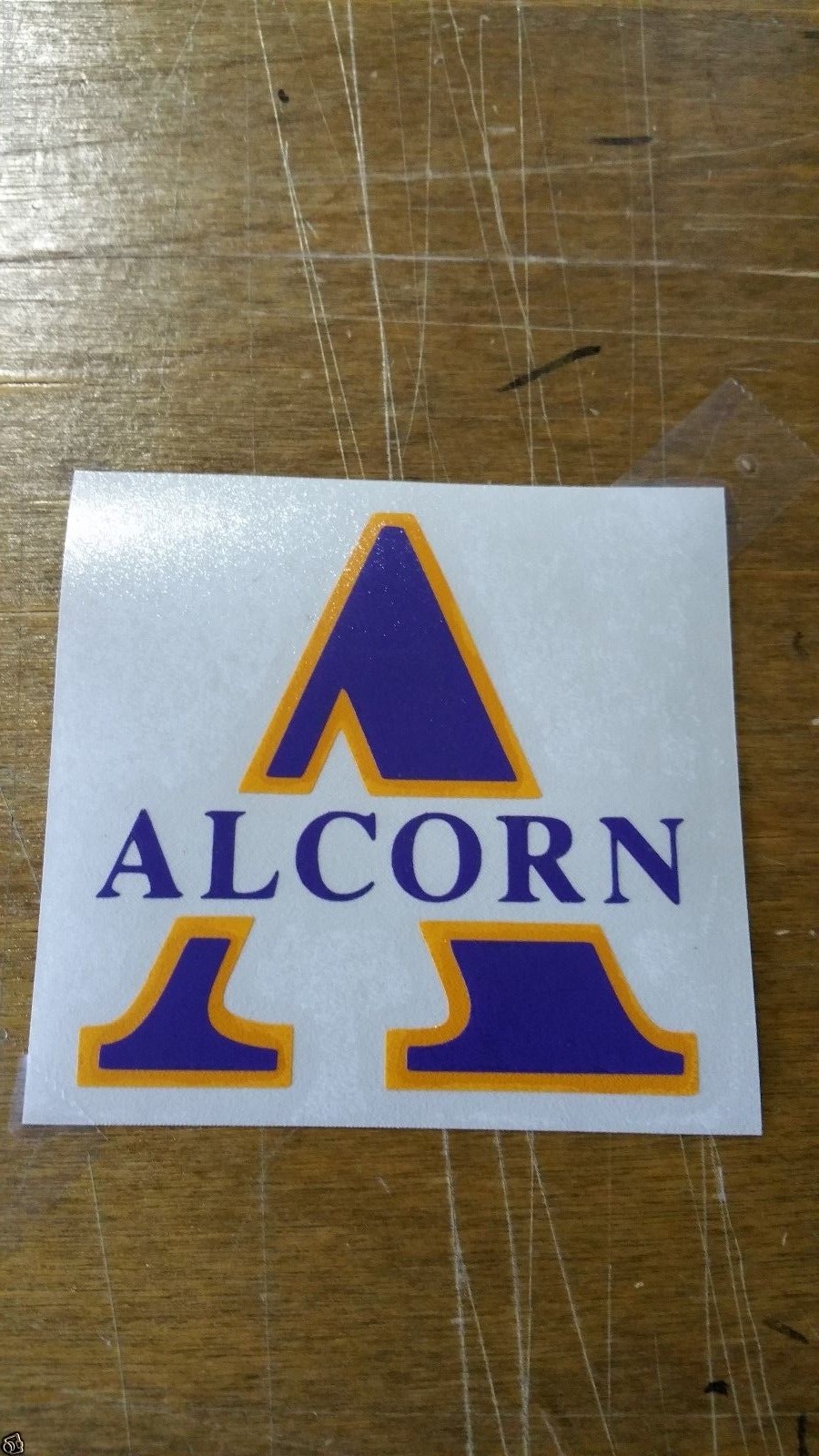 Alcorn State University Decal for Laptop, or Car Window Approx 3"h x 3"w