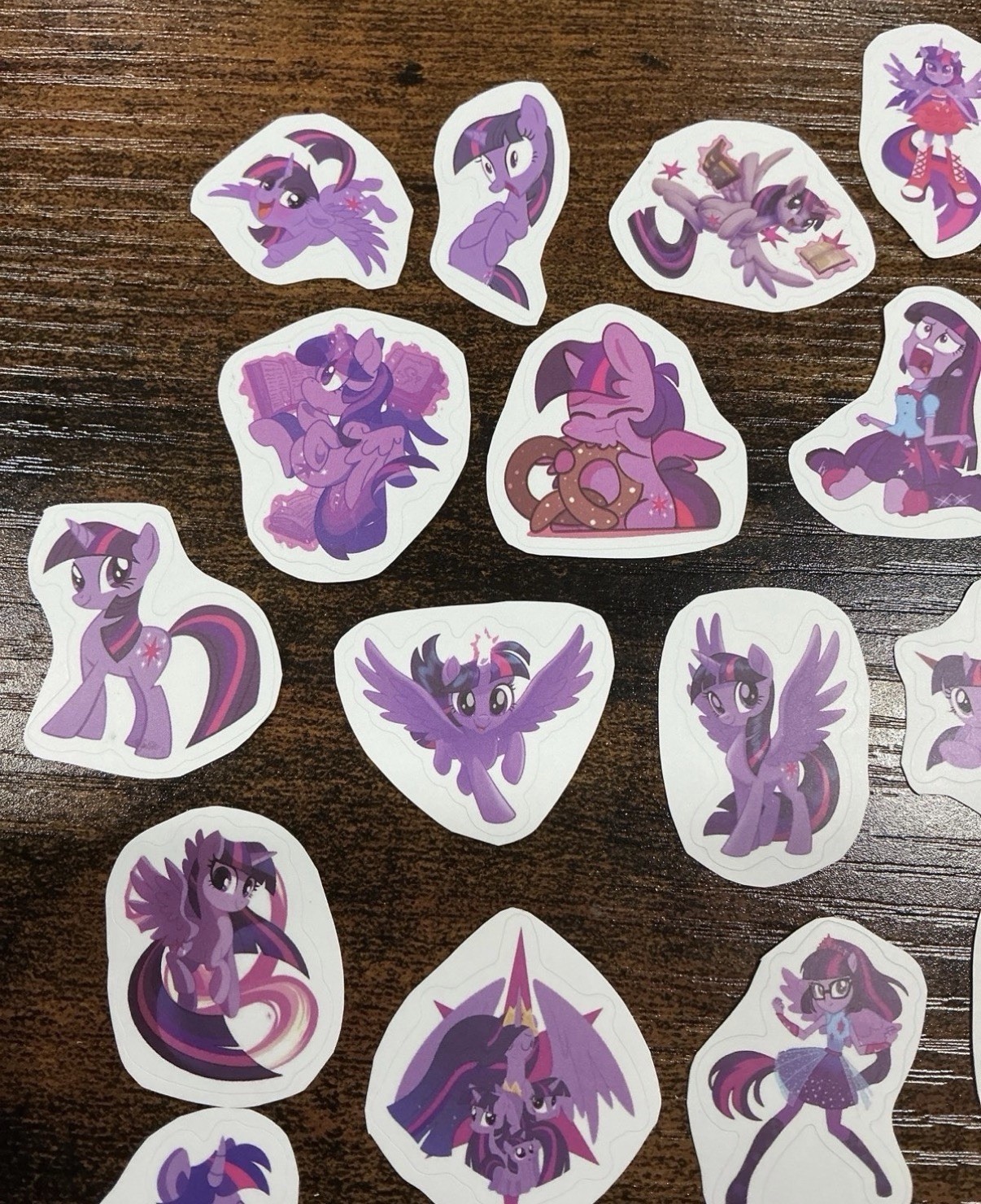 27 Twilight sparkle MLP My Little Pony die cut vinyl Sticker lot bundle hasbro