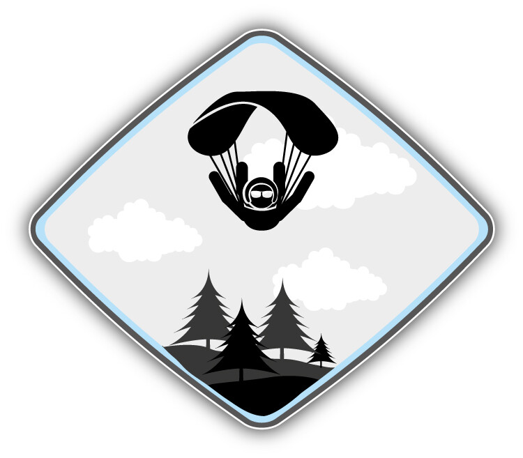 Parachute Jumper Car Bumper Sticker Decal