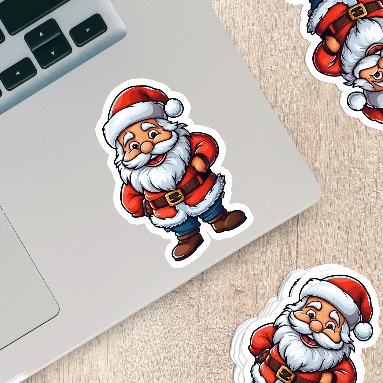 Santa Claus Vinyl Sticker – Bring the Magic of Christmas Anywhere