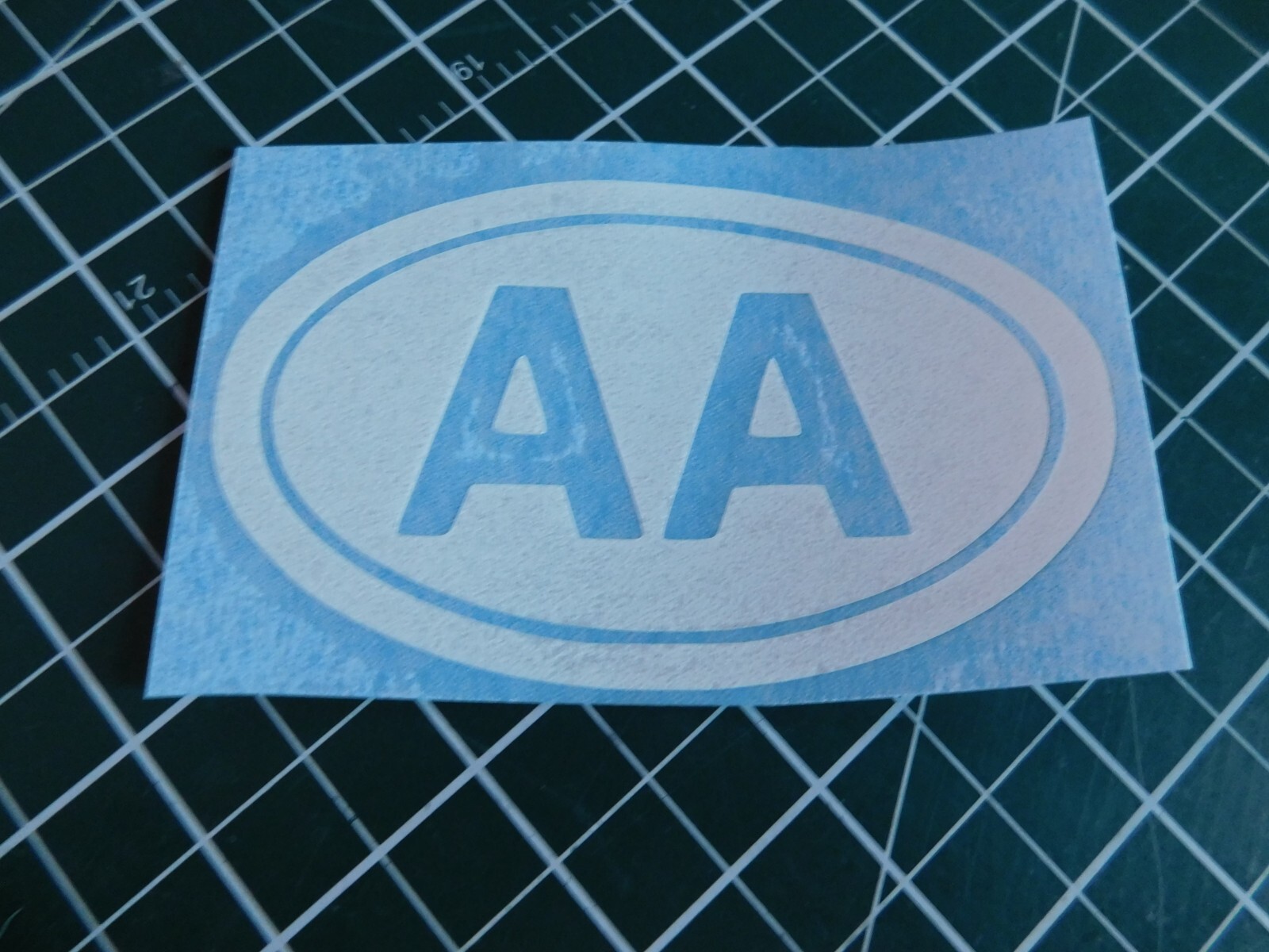 AA, sticker decal 14 color choices