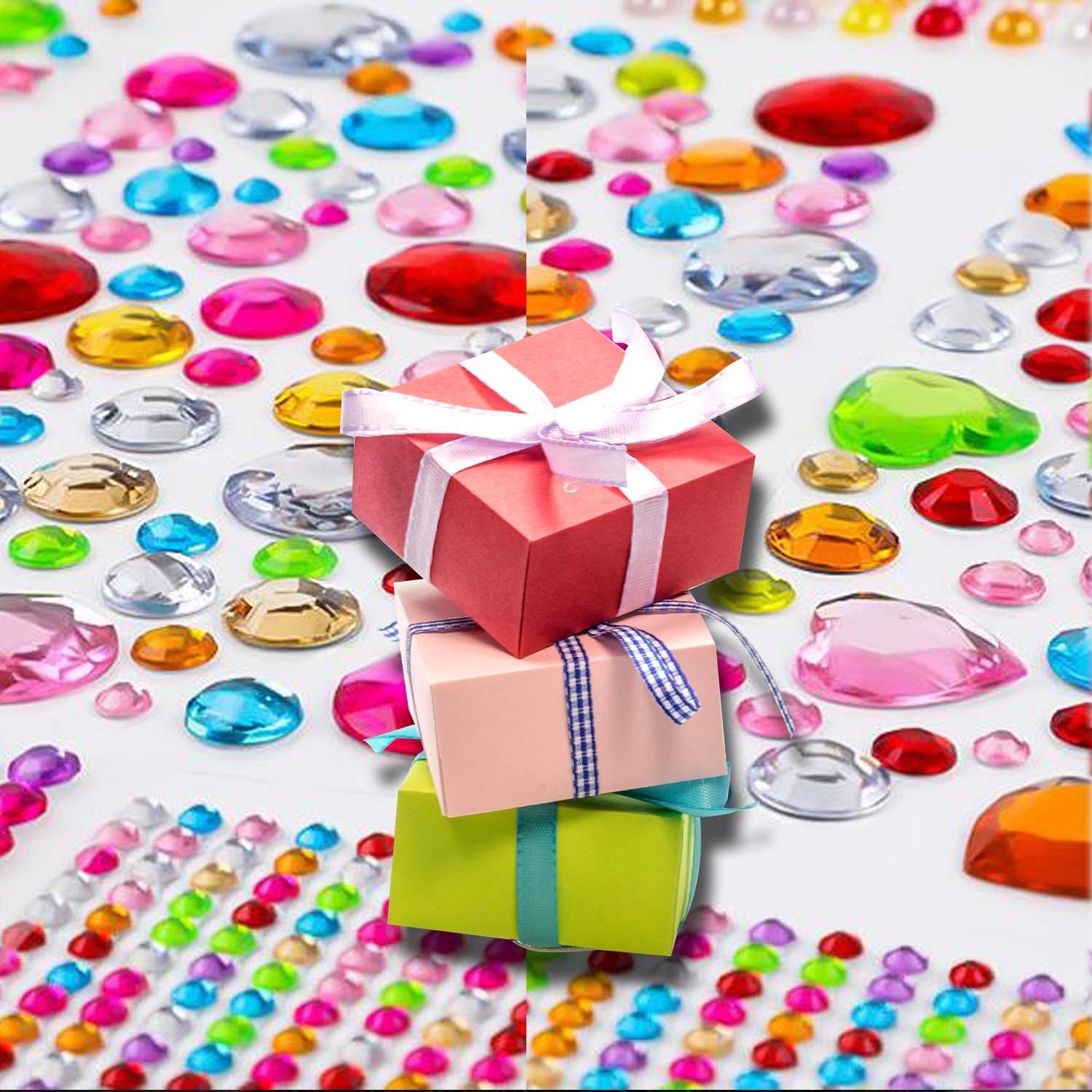 EODIEBN 3228pcs Rhinestone Gem Stickers
