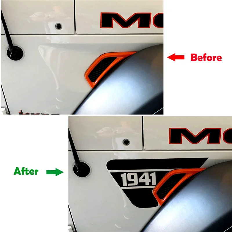 Aftermarket Jeep Wrangler JL & Gladiator JT Side Fender Vent “1941” Decal – Prec