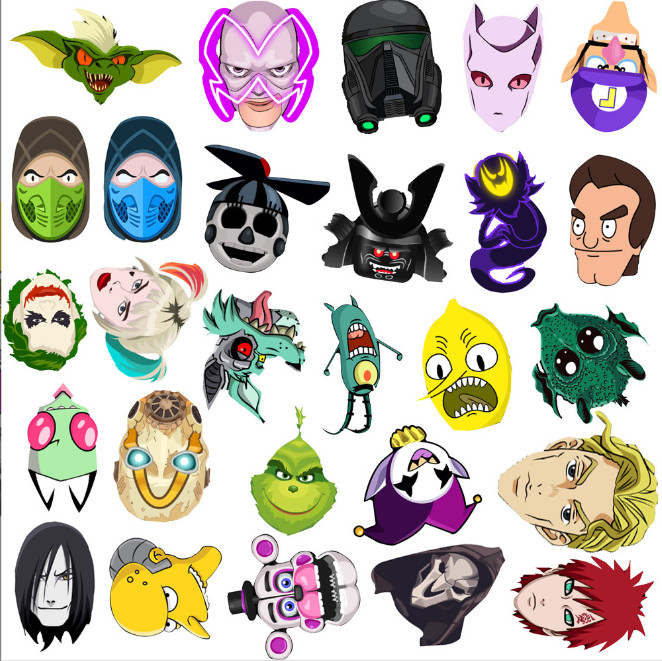 50 Pcs Stickers Villain Anti-Hero Movie Animation Car Luggage Skateboard Vinyl