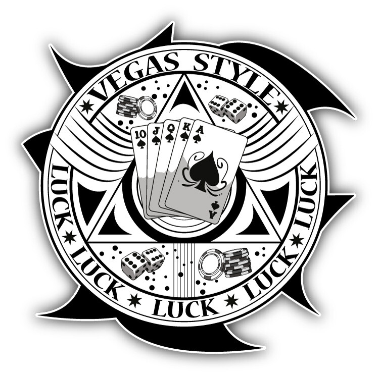 Las Vegas Poker Casino Car Bumper Sticker Decal