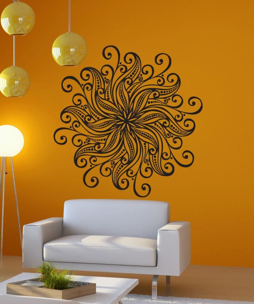 Mandala Wall Decal Headboard Bedroom Boho Decor Yoga Studio Decal. #1567