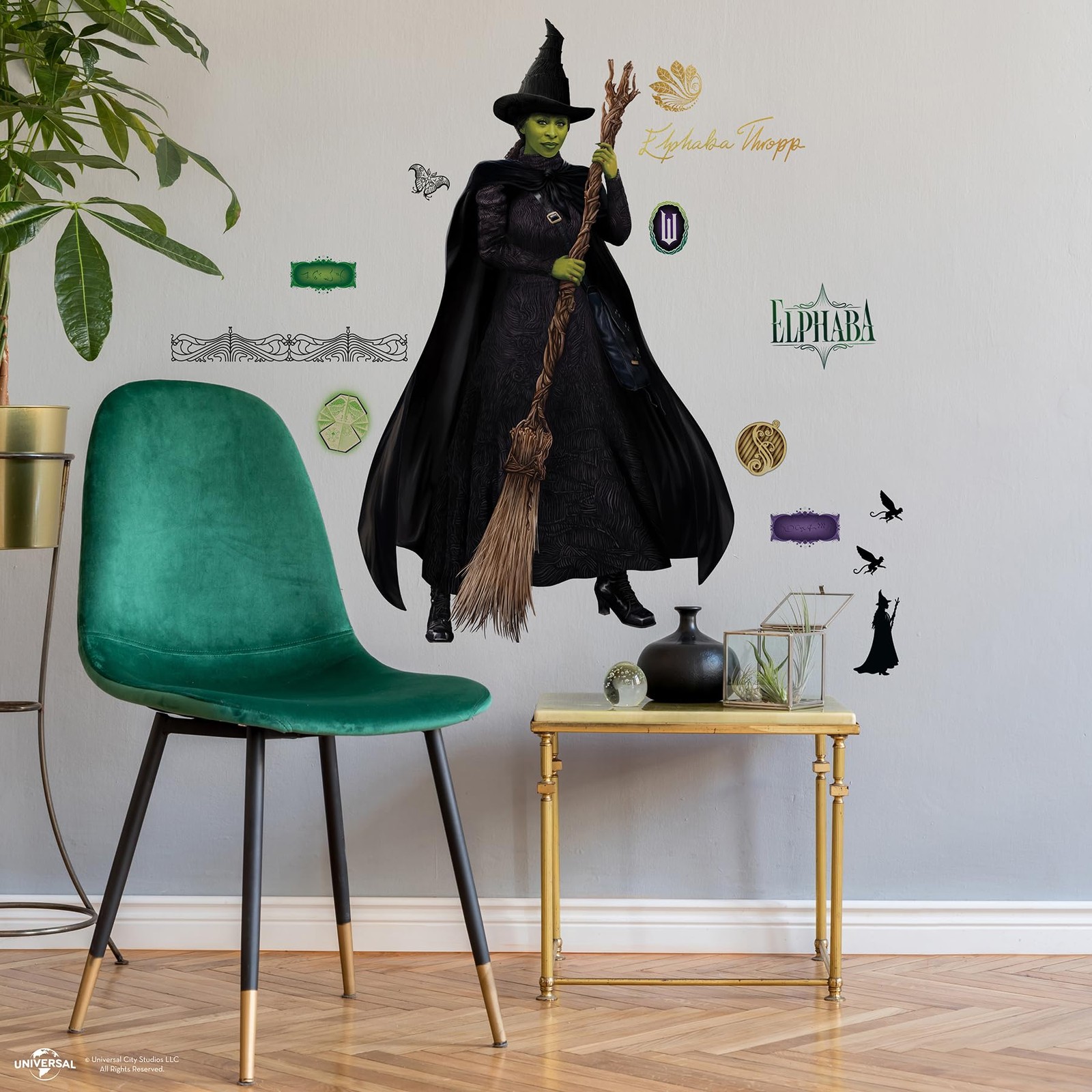 Wicked Elphaba Green Wall Decals, RMK5572GM
