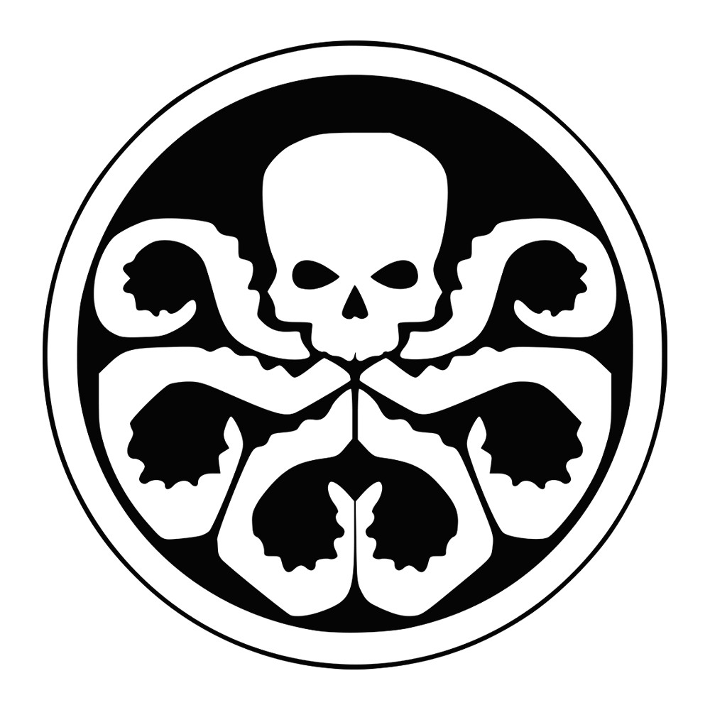 6" HYDRA Logo Comic Book Villain Decal Sticker