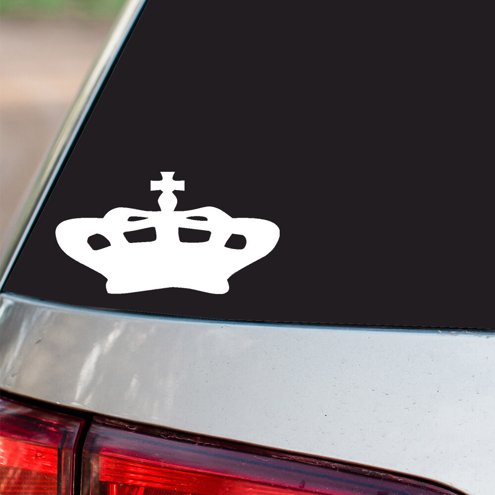Crown Sticker Royalty Princess Queen S9 all chrome & regular vinyl colors