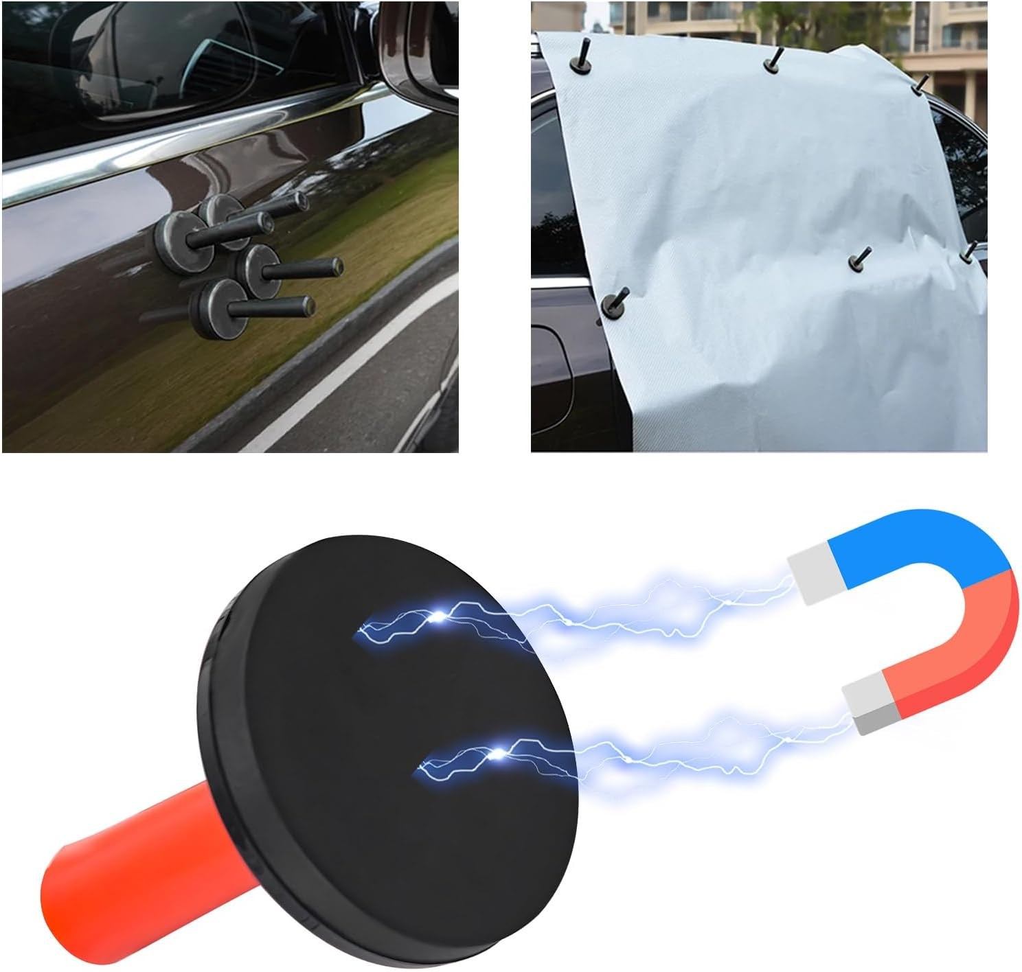 4pcs Vinyl Wrap Magnets for Cars Gripper Holder Tint Tool Auto Film for Sign