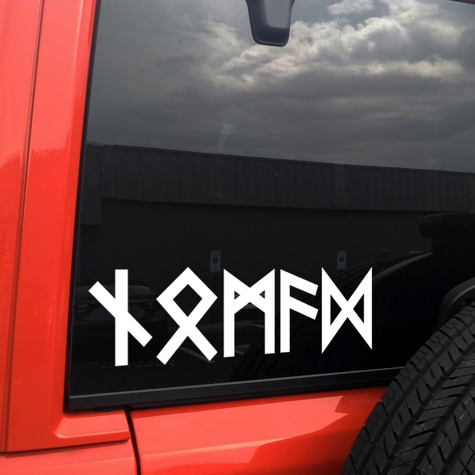 Nomad Futhark Rune Vinyl Decal Norse Viking Traveler Sticker