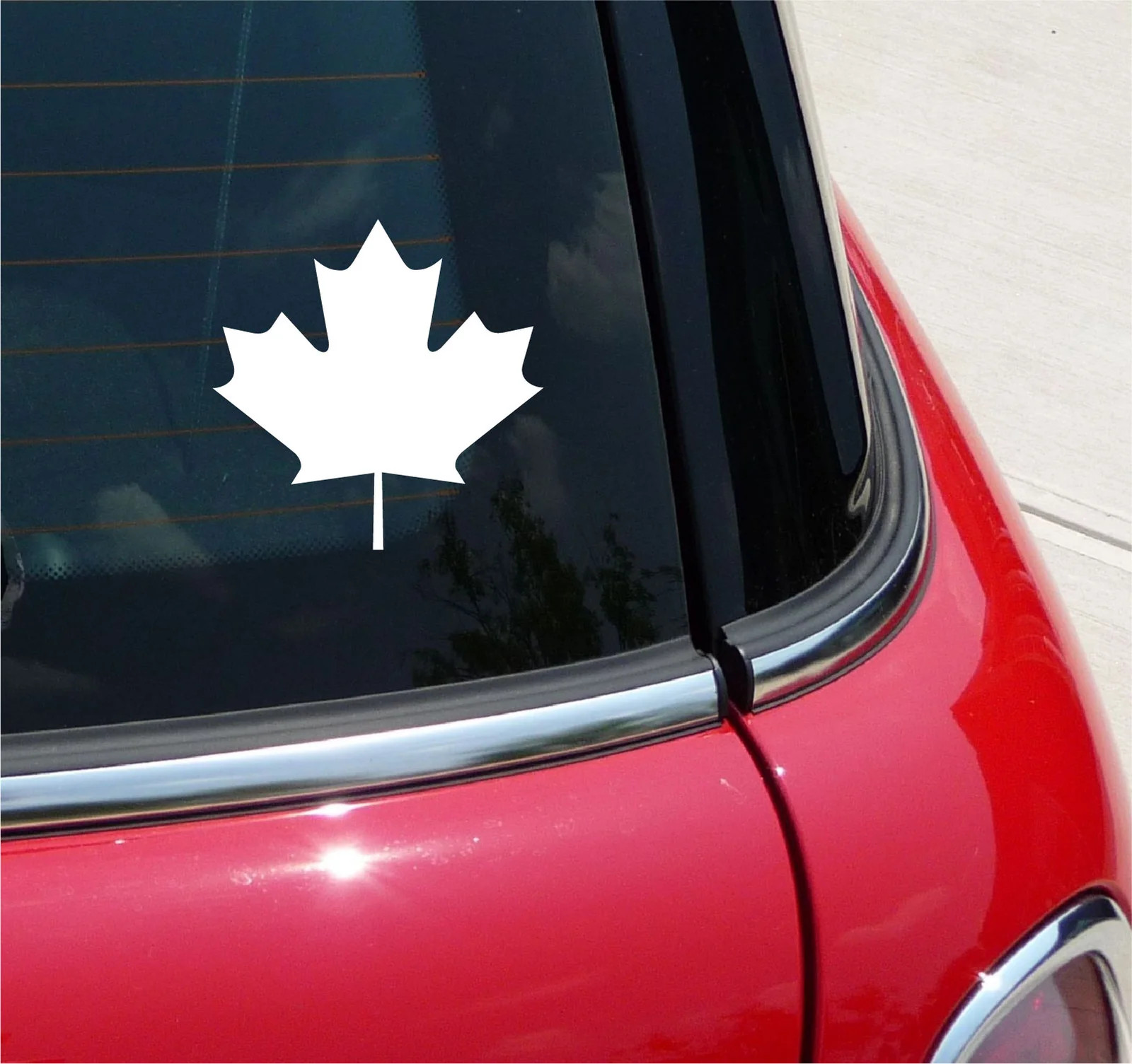 MAPLE LEAF CANADA TREE SYRUP DECAL STICKER FUNNY CAR TRUCK