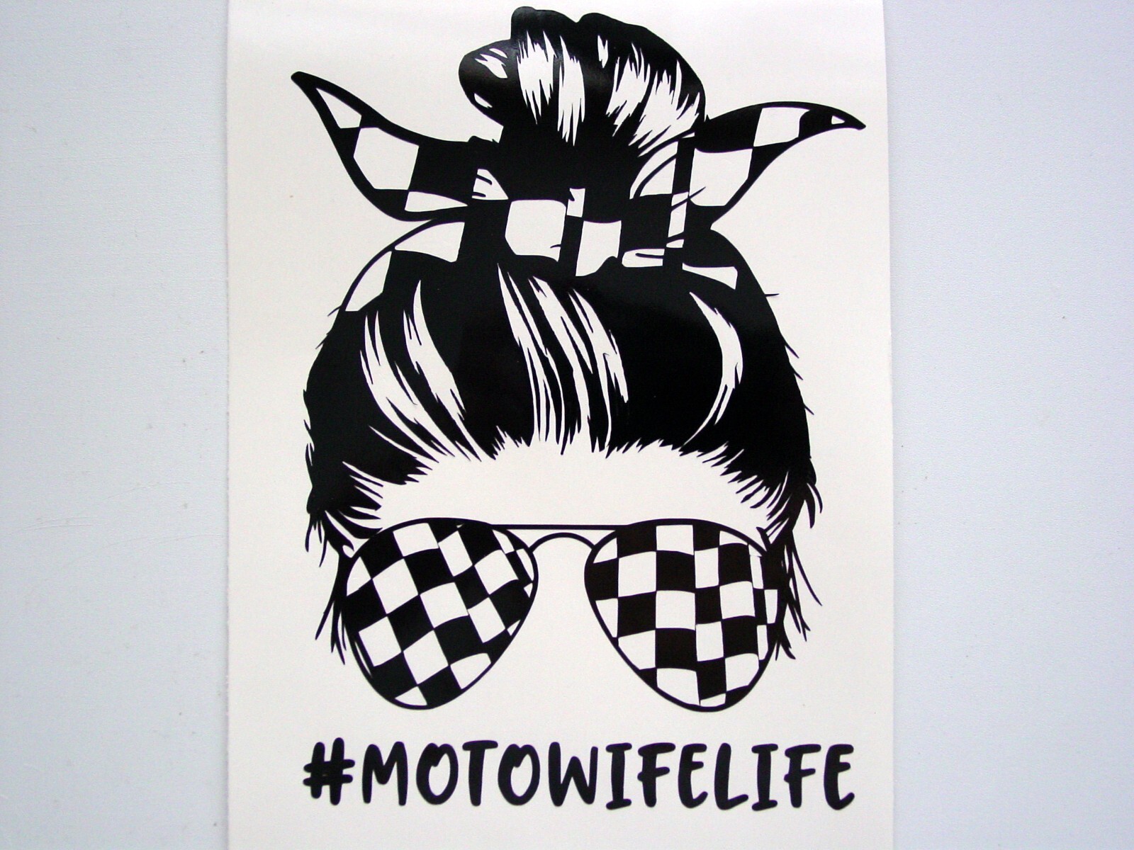Moto Wife Life Decal, MotoWifeLife Decal, Racing Decal