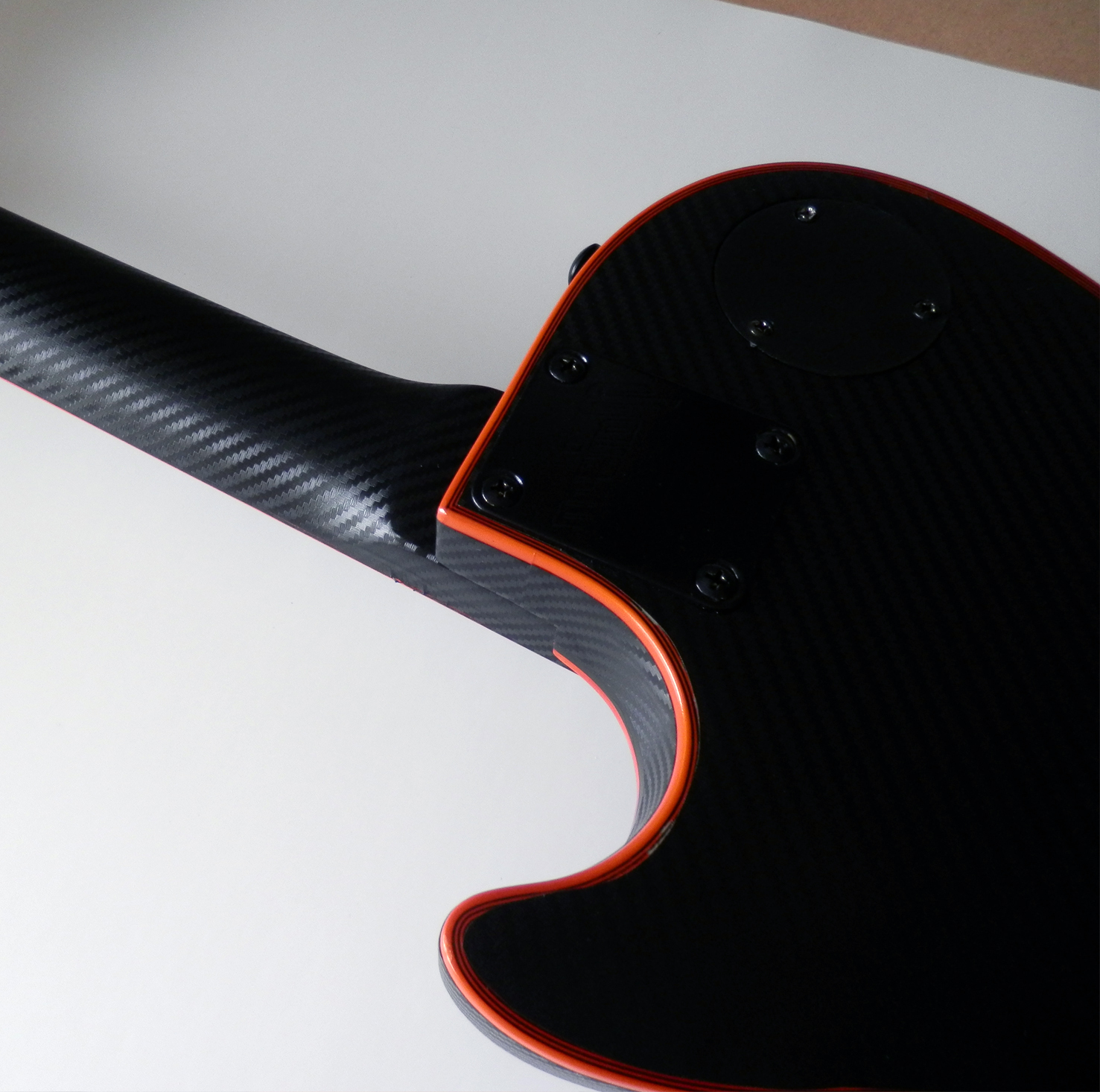 Black Carbon Fibre Vinyl Skin Wrap for Electric Guitar Air Lease Sticker DIY
