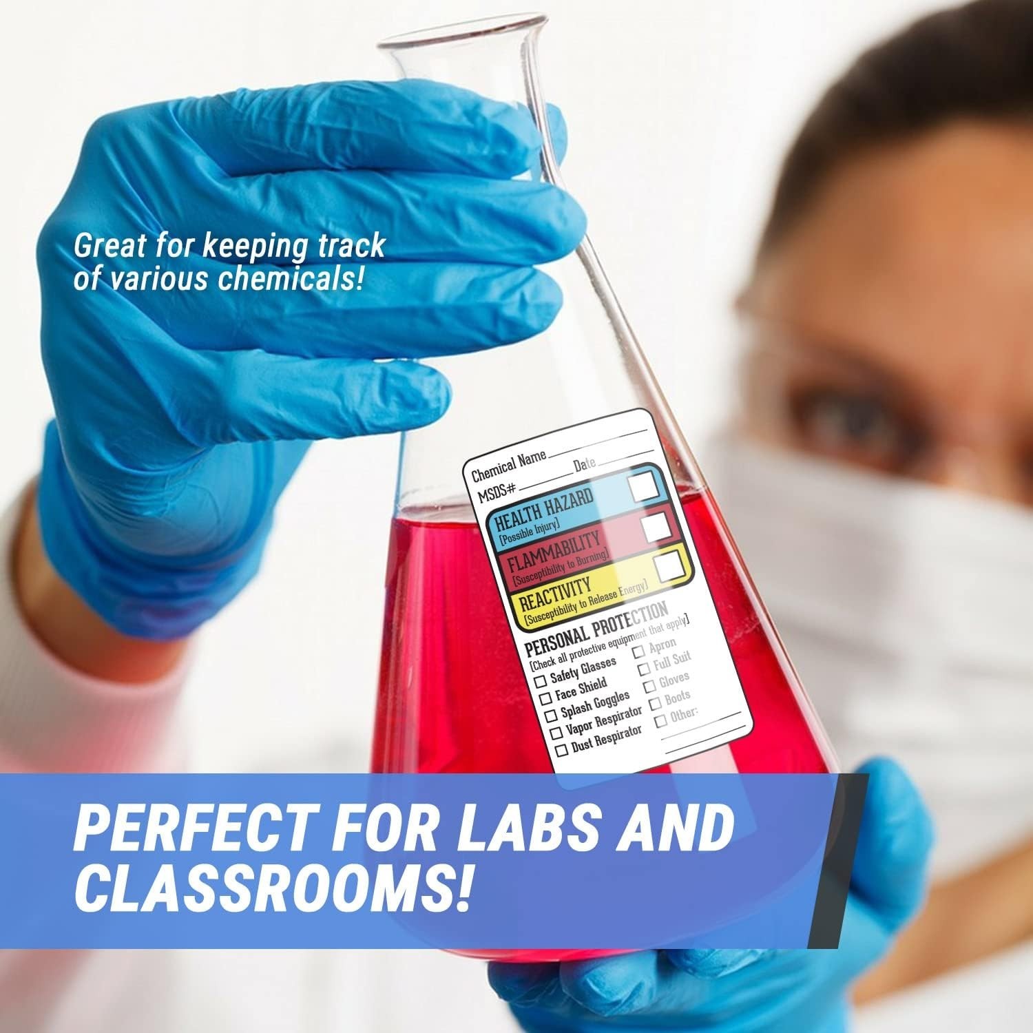 Chemical Identifying Stickers 300ct x 2