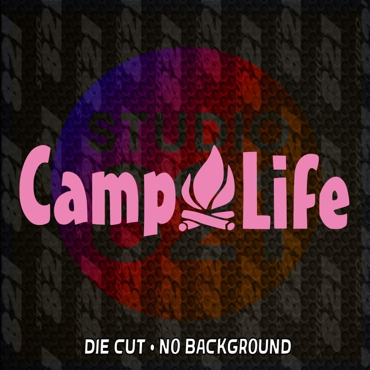 Camp Life Vinyl Decal Sticker – Die Cut ATV RV Camping, Outdoors Family