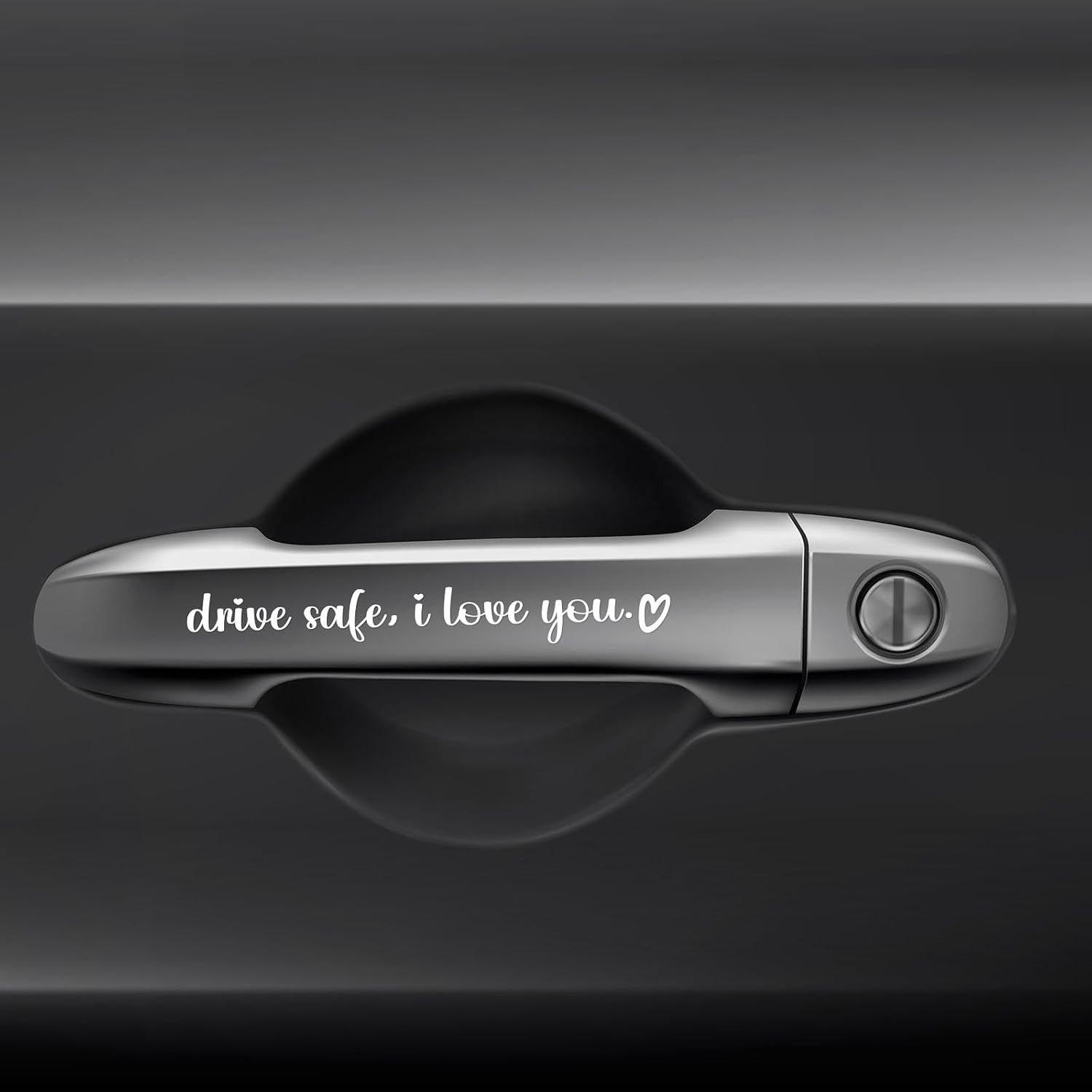 5 Pack Drive Safe, I Love You Stickers, White I Love You Drive Safe