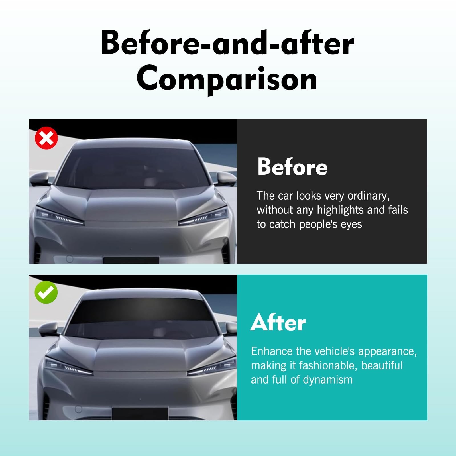 Car Windshield Tint Strip, Matte Waterproof Self-Adhesive Sun Visor Sticker, …