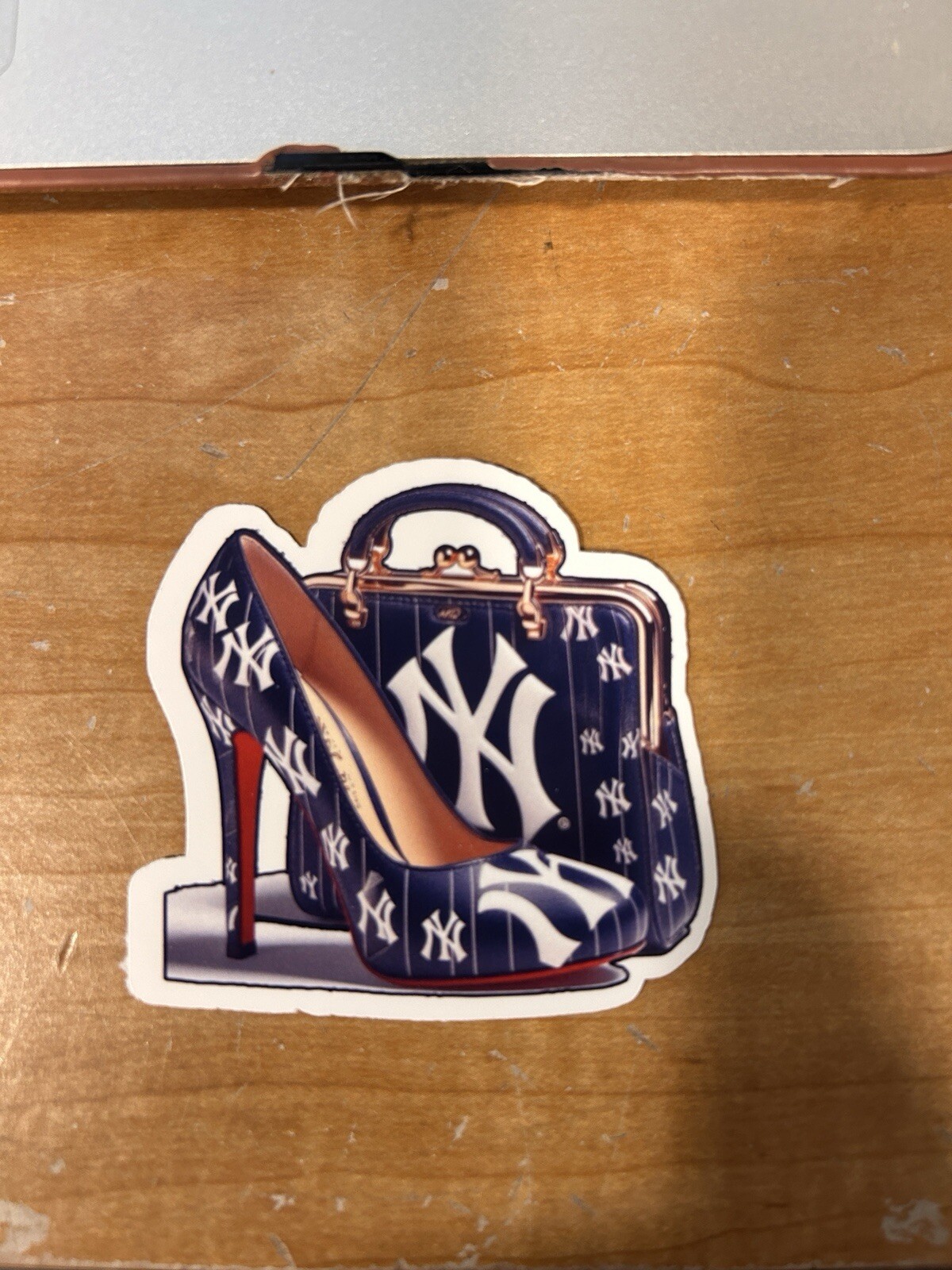 Mets Or Yankees High Heel Sticker