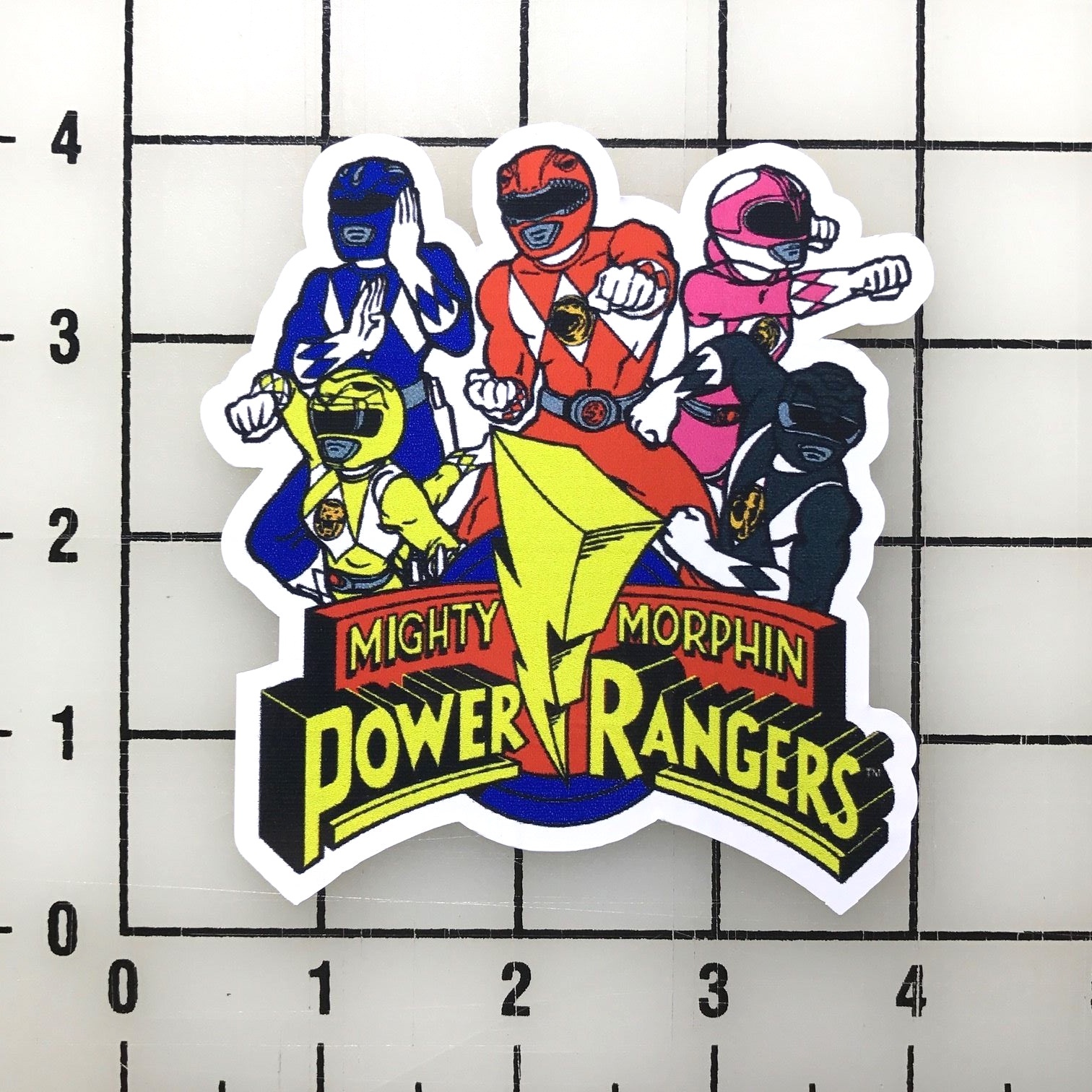 Power Rangers 4" Wide Vinyl Decal Sticker BOGO