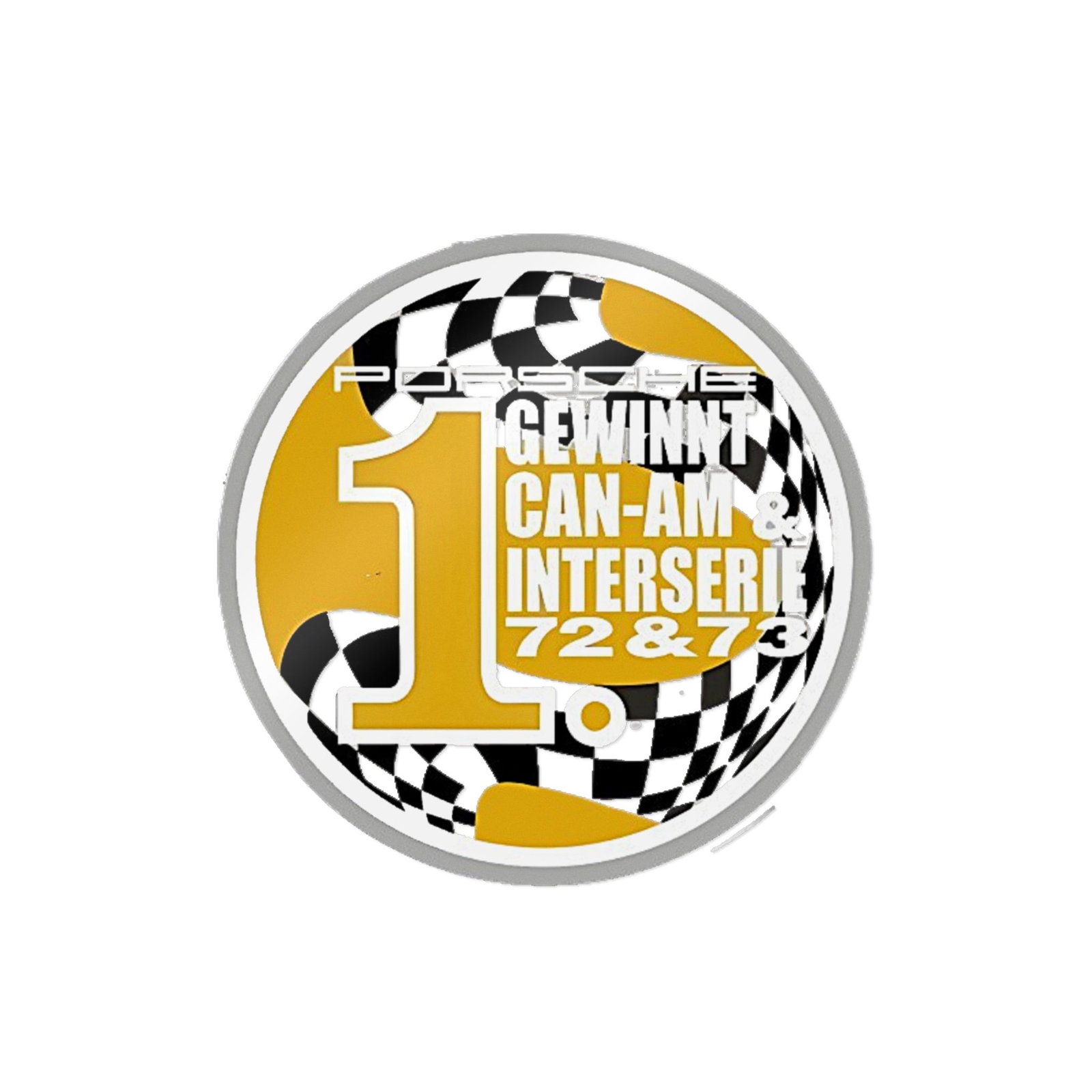 1972-1974 Vintage Porsche 911 72/73 Gewinnt CanAm Champion Clear Flags Decal