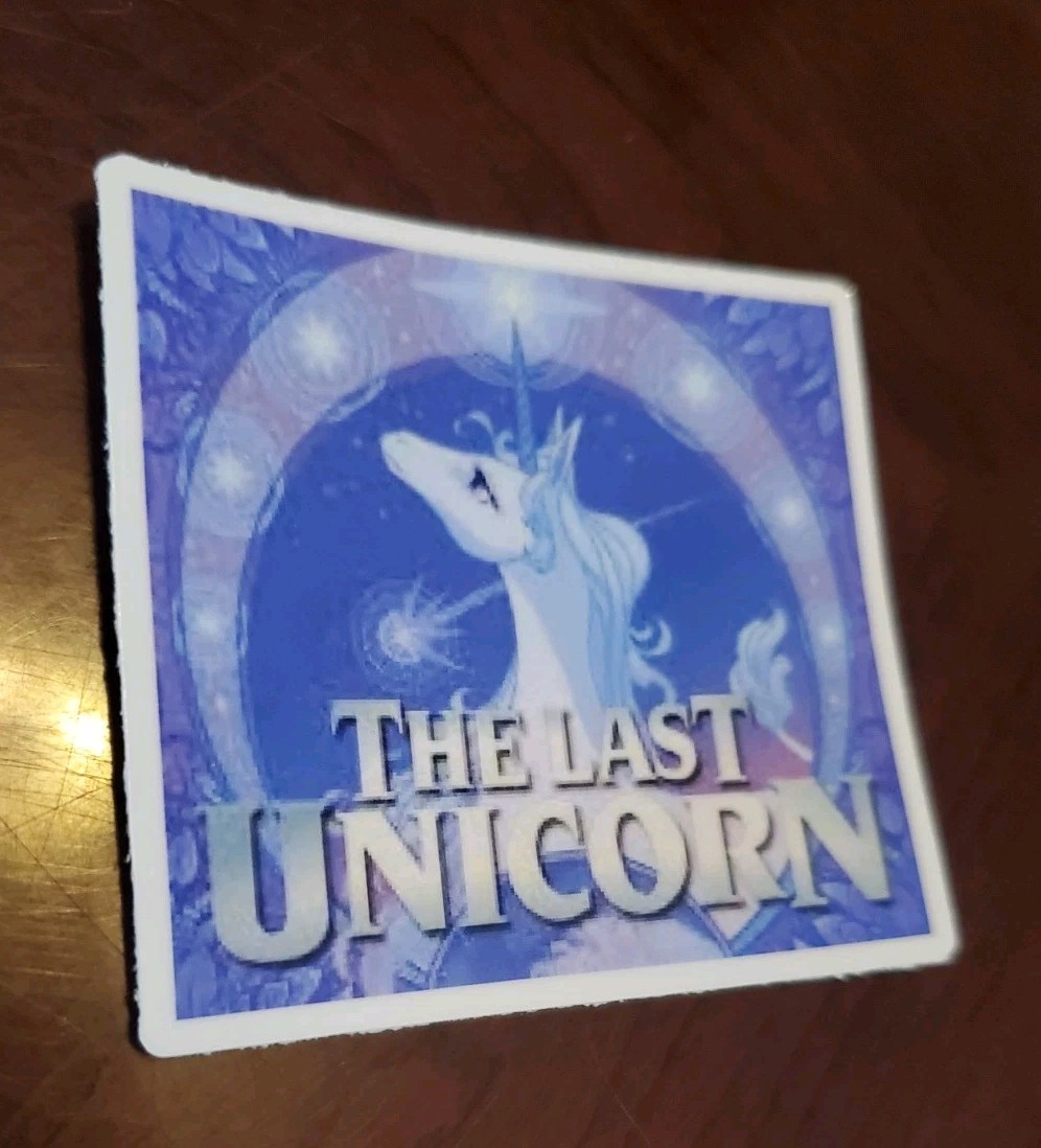 The Last Unicorn Sticker 🦄 Vintage Looking 1982 Movie 🎬