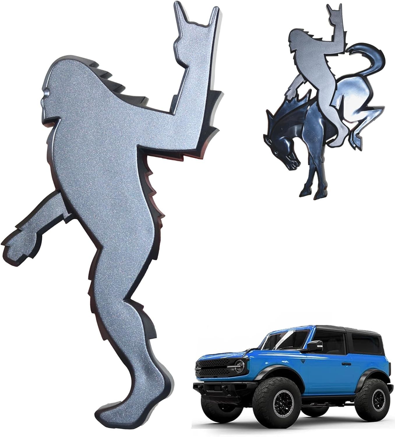 Add-A-Sasquatch Emblem for Bronco, 3×4 Inch, Off-Road Decal with 3M Adhesive,…