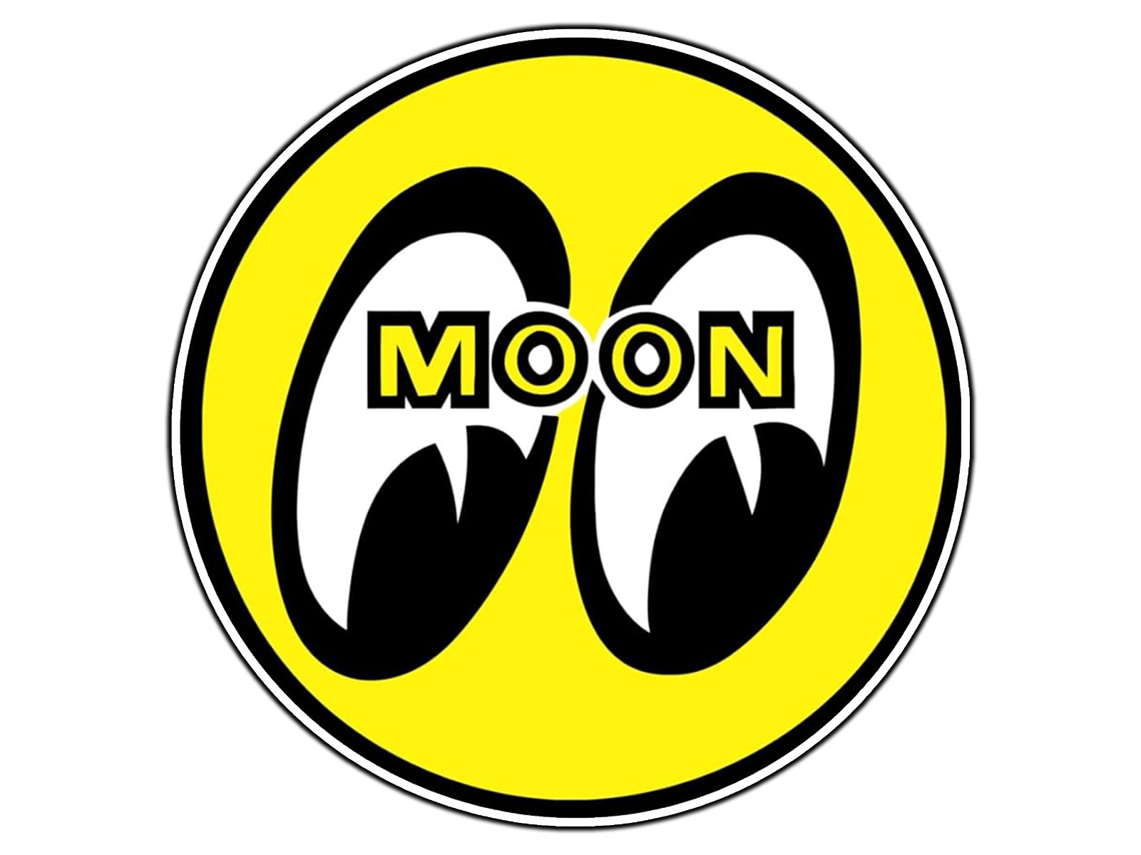 #0744 Moon Eyes Logo #1 Waterproof Vinyl Sticker Decal Die-Cut