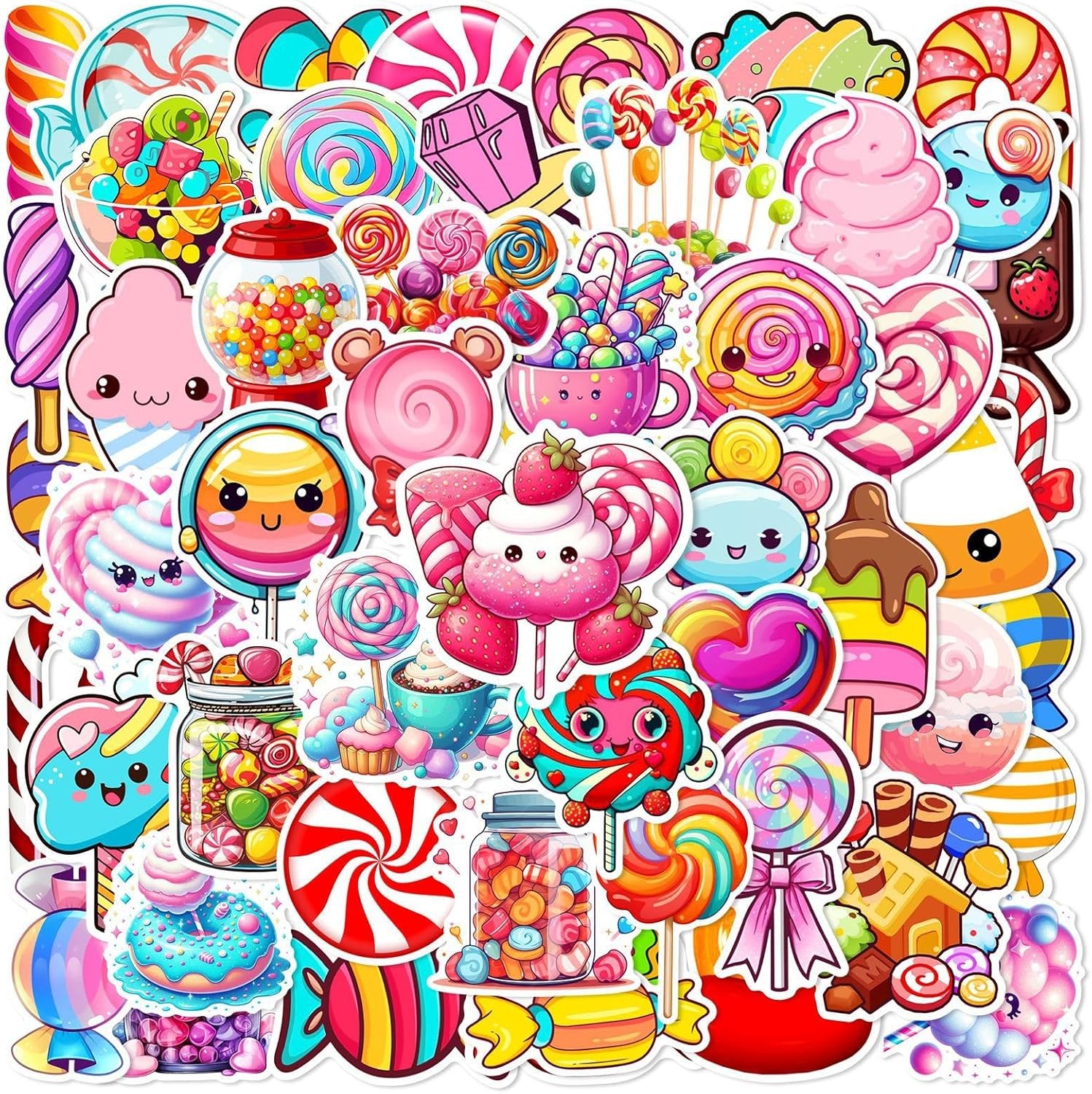 100PCS Cool Car Stickers – Sports Cars, SUVs, Sedans, and Race Cars Vinyl Decals