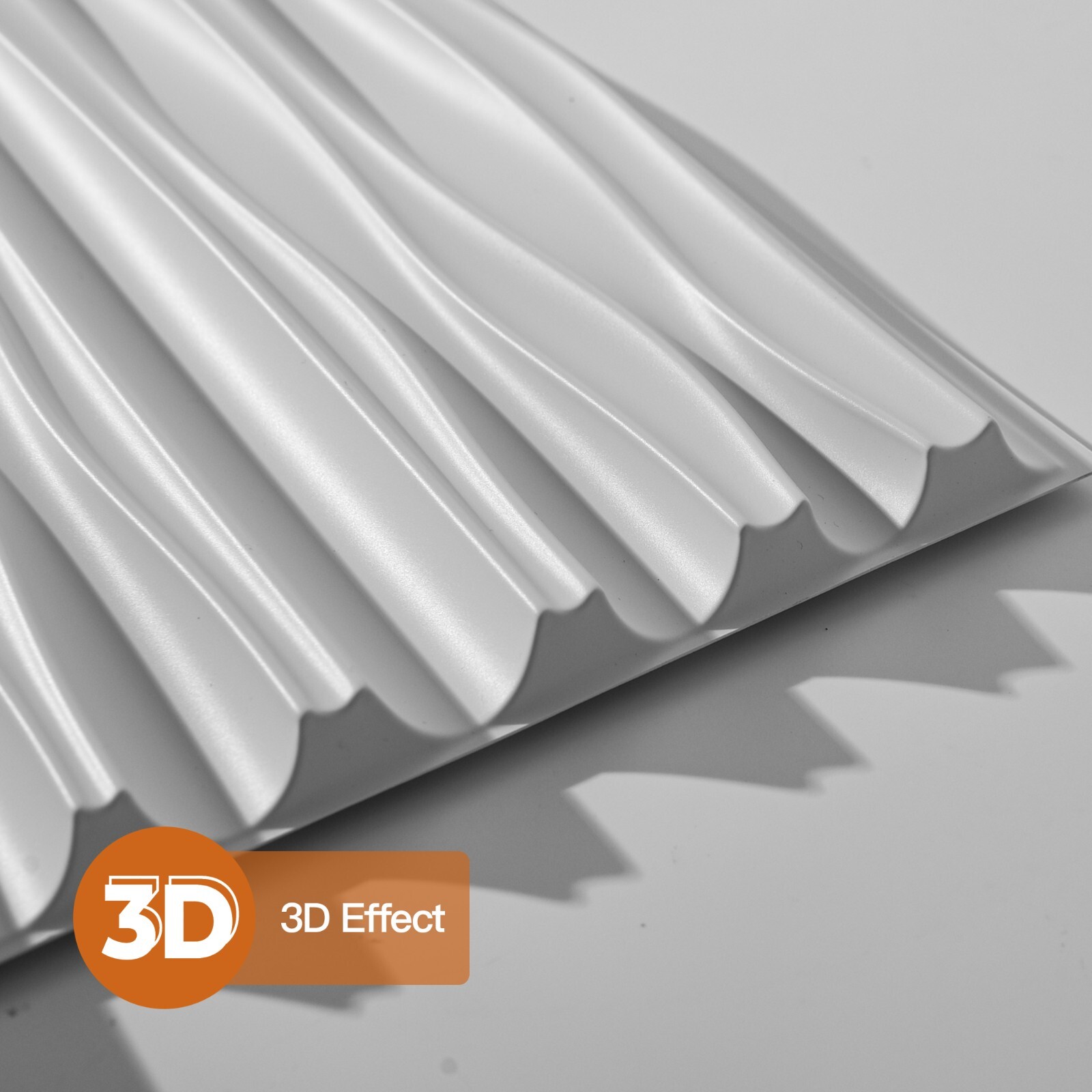 6 Pack 48" x 24" 3D PVC Wall Panels ,Ceilings,Black or White,Tree groove texture