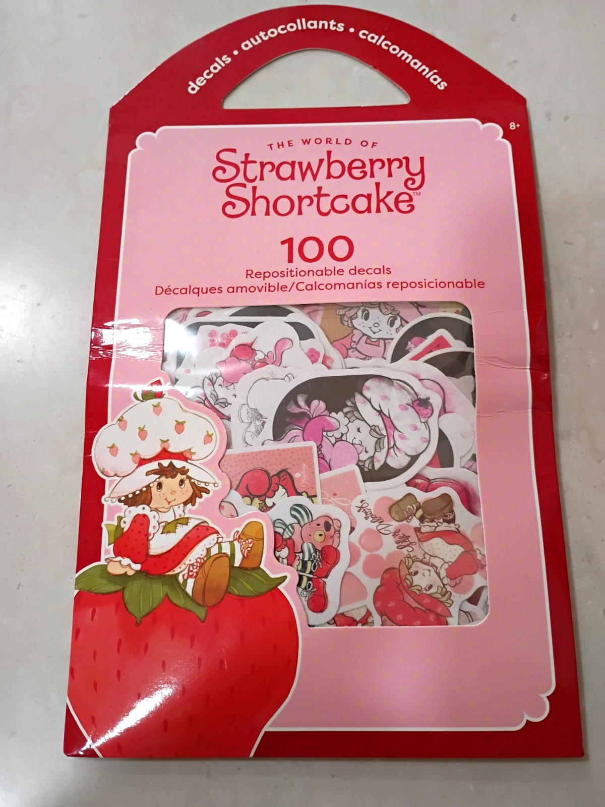 Strawberry Shortcake Repositionable Decals 100 Count Pack