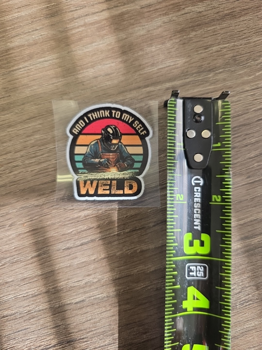 What A Beautiful Weld Color UV DTF Waterproof Decal For Welders Hardhats
